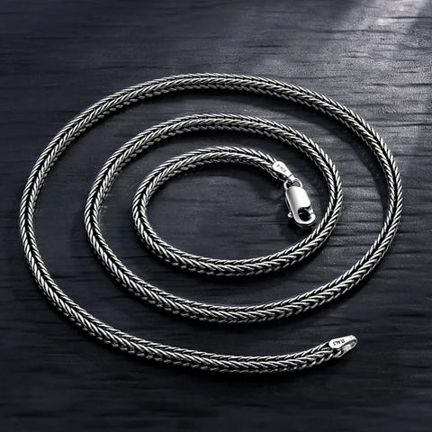 Corrente Foxtail, Prata esterlina 925