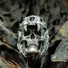 Anel Jaguar Warrior Skull, Aço Inoxidável 316L