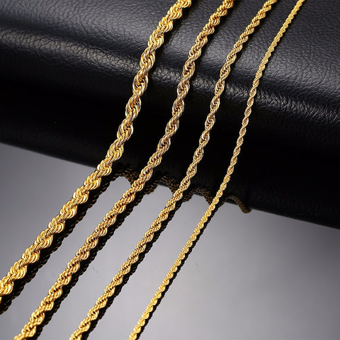 Cordões Dourados Espiga 4mm