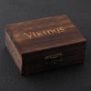 Colar Vintage Valknut & Vegvisir + Caixa Vikings